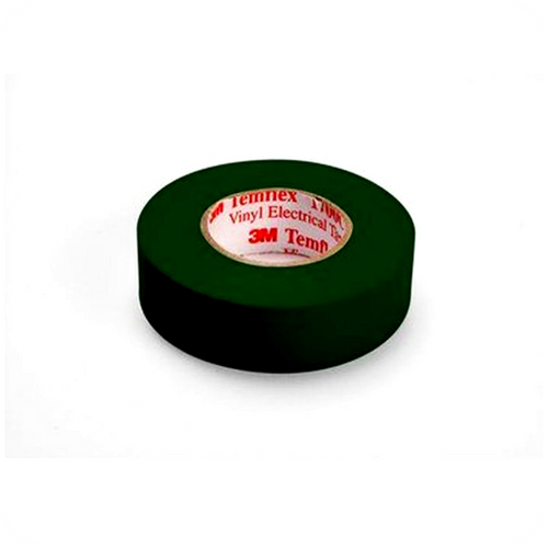 Cinta Aislante de Vinilo Temflex 1700, Color Verde, 3M
